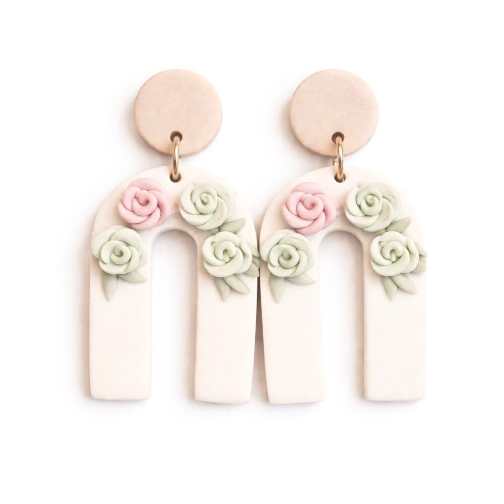 R144 New Earrings Floral R0000144